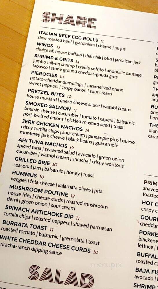 Brook's Kitchen & Tap - Oakbrook Terrace, IL menu_pic