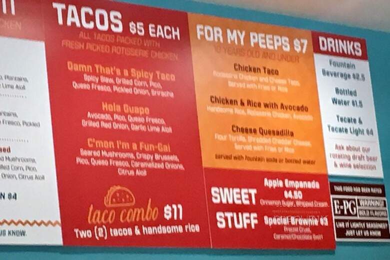 El Pollo Guapo - Hartford, CT menu_pic