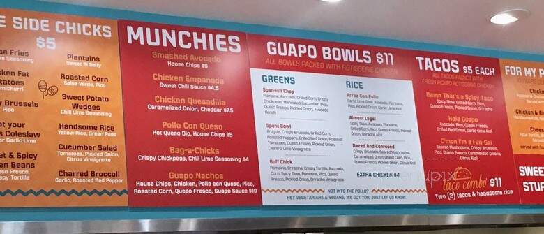 El Pollo Guapo - Hartford, CT menu_pic