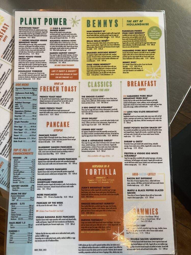Snooze, an A.M. Eatery - Houston, TX menu_pic