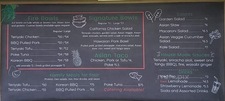 Fresh Fire Grill - Redding, CA menu_pic