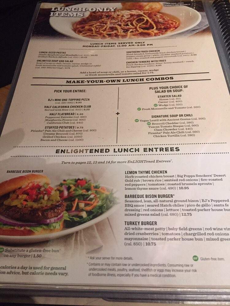 BJ's Restaurant & Brewhouse - Cincinnati, OH menu_pic