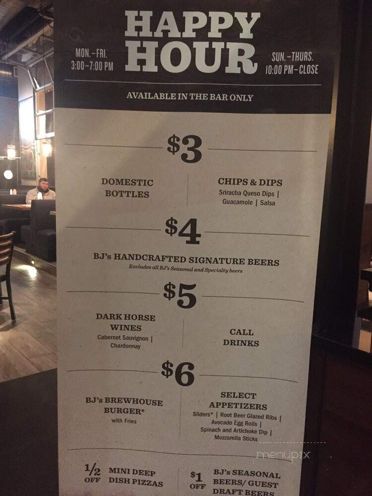 BJ's Restaurant & Brewhouse - Cincinnati, OH menu_pic
