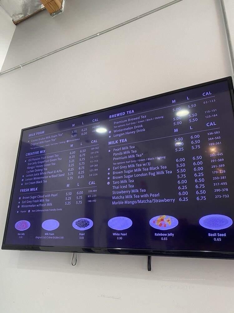 Gong Cha - Gardena, CA menu_pic