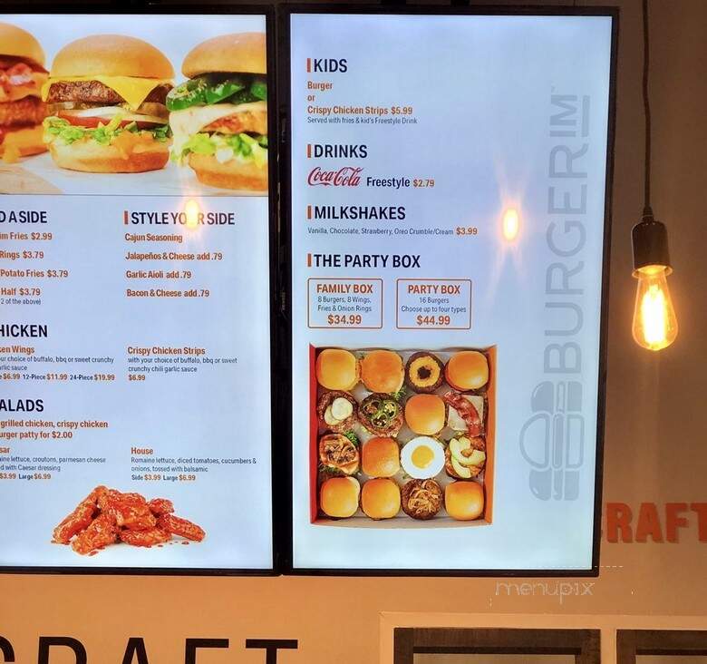 Burgerim - Bingham Farms, MI menu_pic