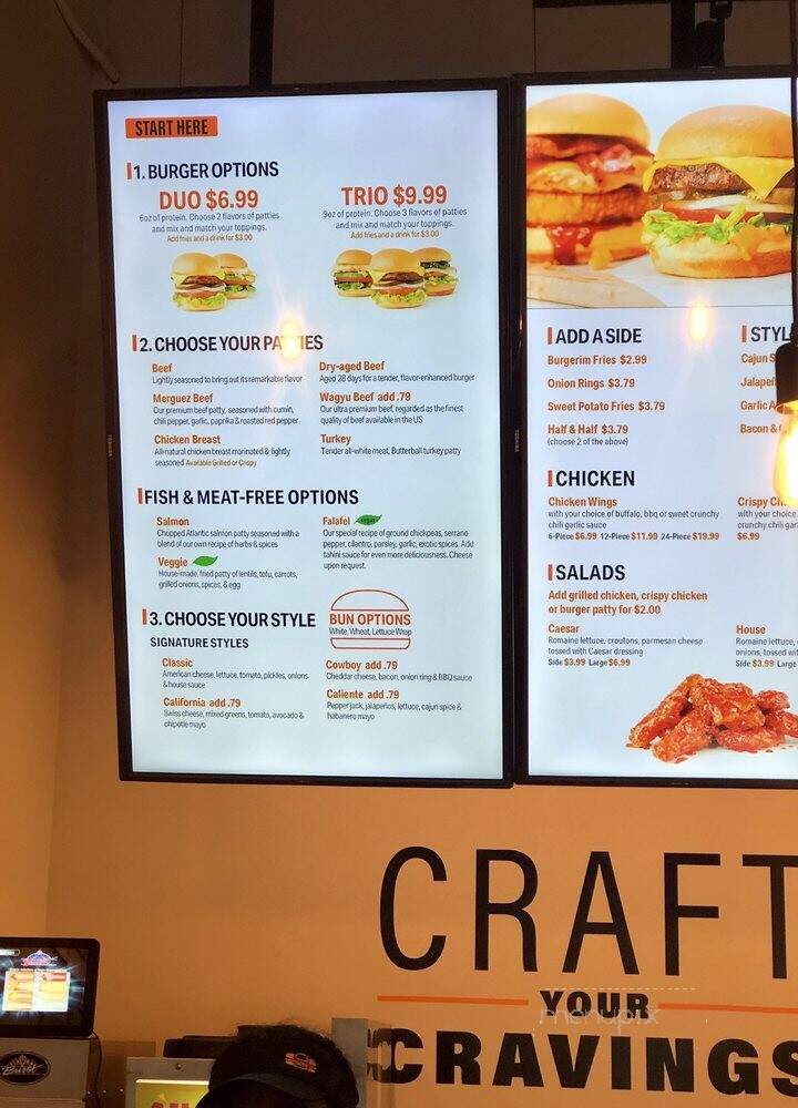 Burgerim - Bingham Farms, MI menu_pic