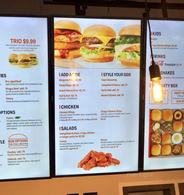 Burgerim - Bingham Farms, MI menu_pic