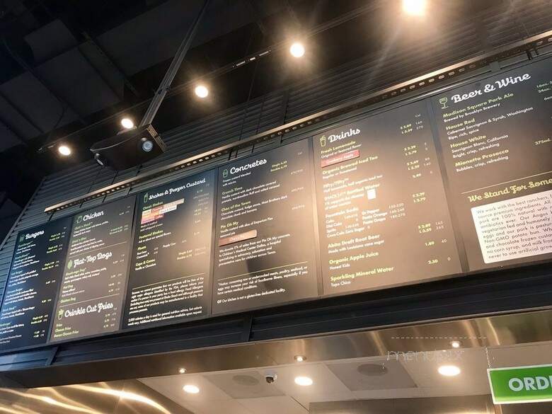 Shake Shack - Southlake, TX menu_pic