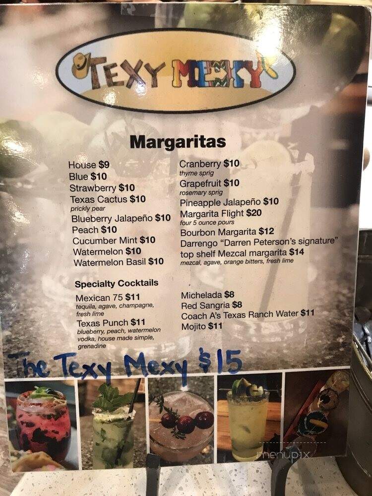 Texy Mexy - Noblesville, IN menu_pic