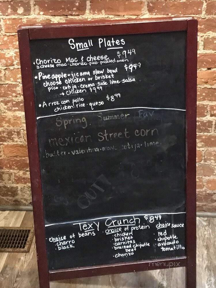 Texy Mexy - Noblesville, IN menu_pic