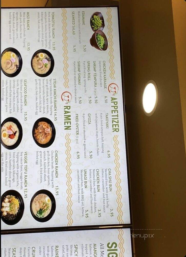 JJ's Poke - Minneapolis, MN menu_pic