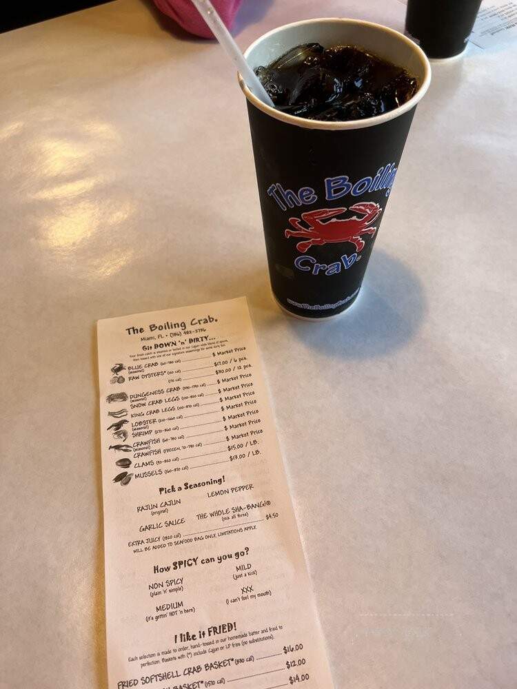 The Boiling Crab - South Miami, FL menu_pic