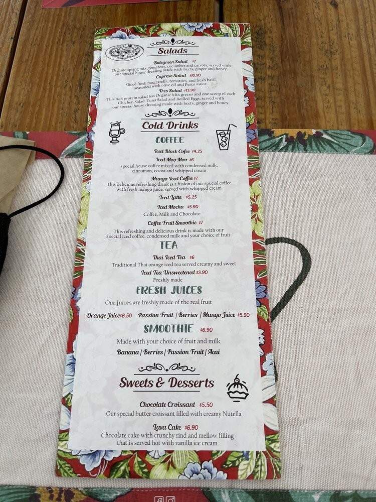 Bulegreen Cafe Yard - Oakland Park, FL menu_pic