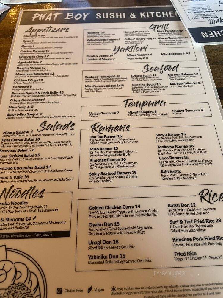 Phat Boy Sushi & Kitchen - Deerfield Beach, FL menu_pic