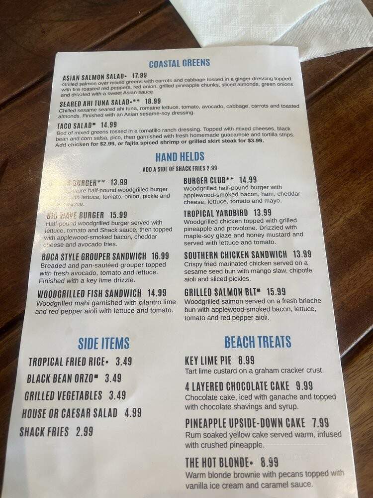 Salt Life Food Shack-Fernandina Beach - Fernandina Beach, FL menu_pic