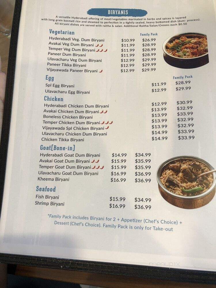 Bawarchi - South Jordan, UT menu_pic