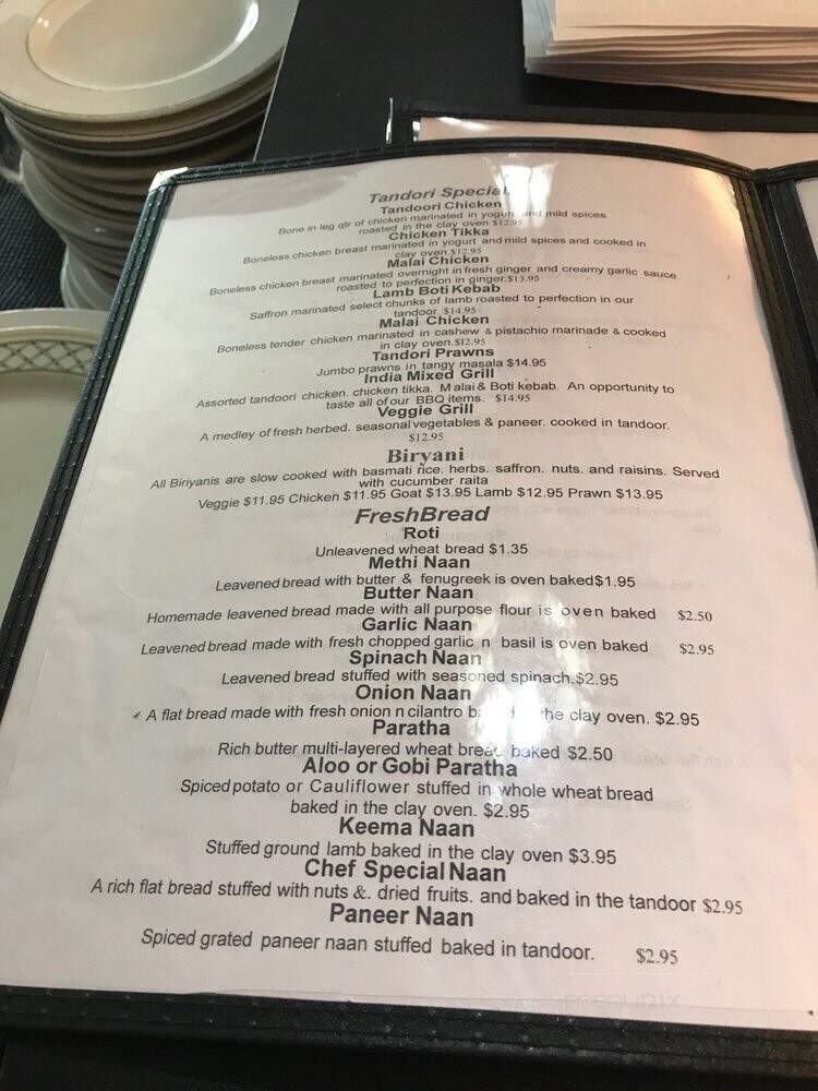 Tasty India - Oak Harbor, WA menu_pic