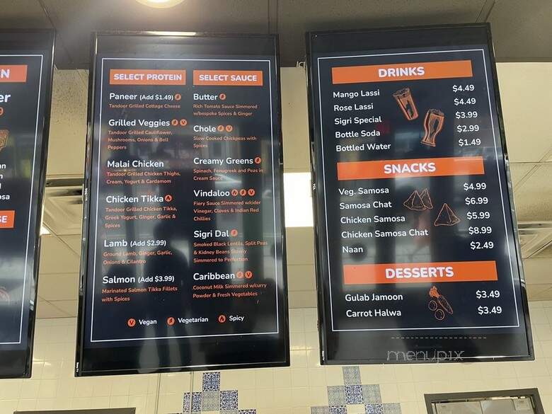Sigri Indian BBQ - Newark, NJ menu_pic