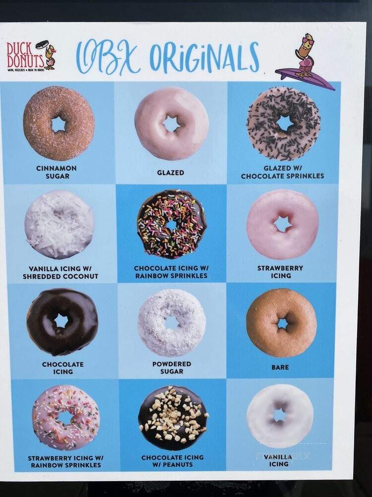Duck Donuts - West Chester, PA menu_pic