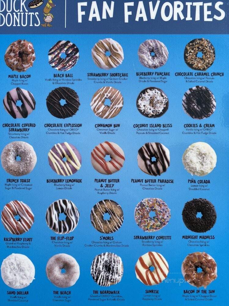 Duck Donuts - West Chester, PA menu_pic