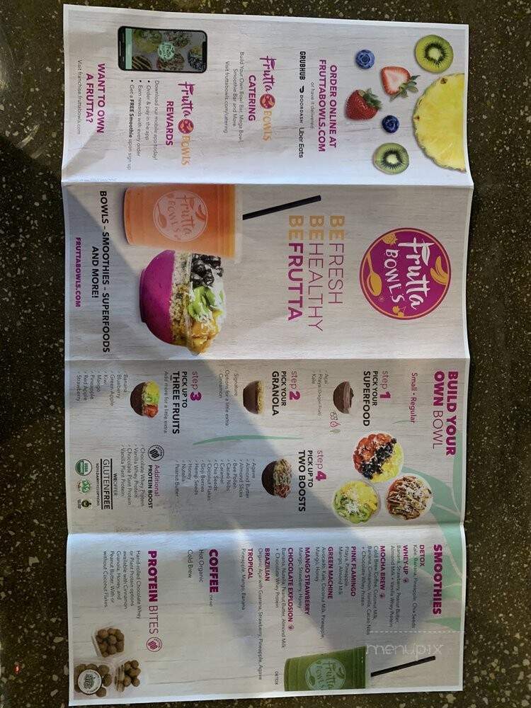 Frutta Bowls - Orlando, FL menu_pic