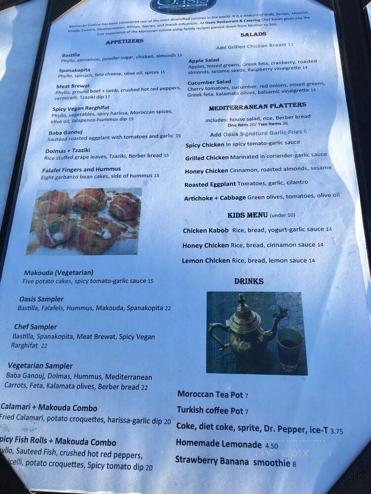 Oasis Restaurant & Catering - Pismo Beach, CA menu_pic