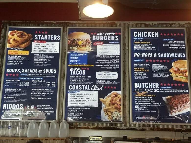 Willie's Grill & Icehouse - Spring, TX menu_pic