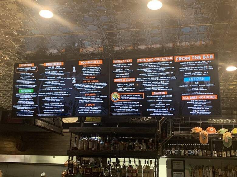 The Grind Burger Bar Castle Hills - Lewisville, TX menu_pic