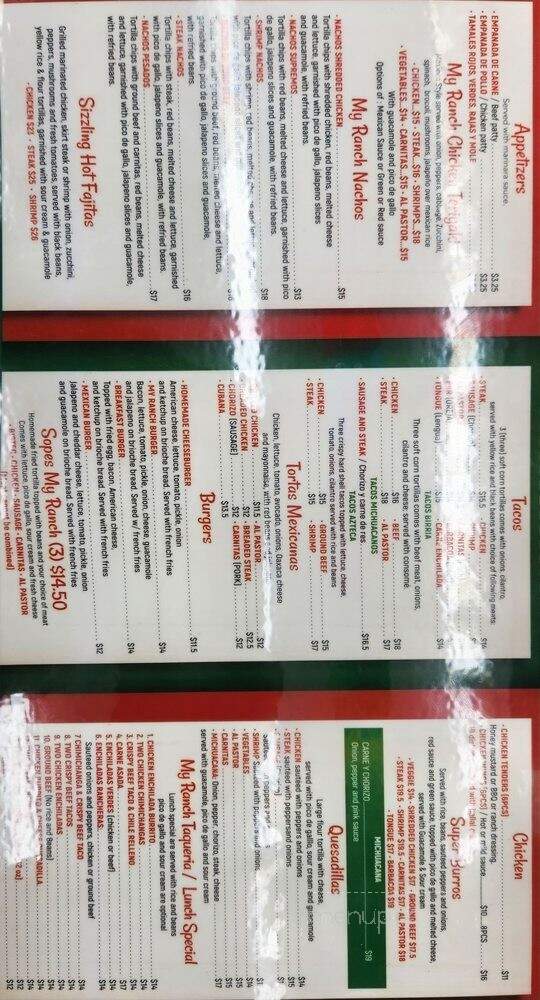 My Ranch Taqueria - Englewood, NJ menu_pic