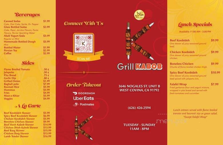 K Grill - West Covina, CA menu_pic