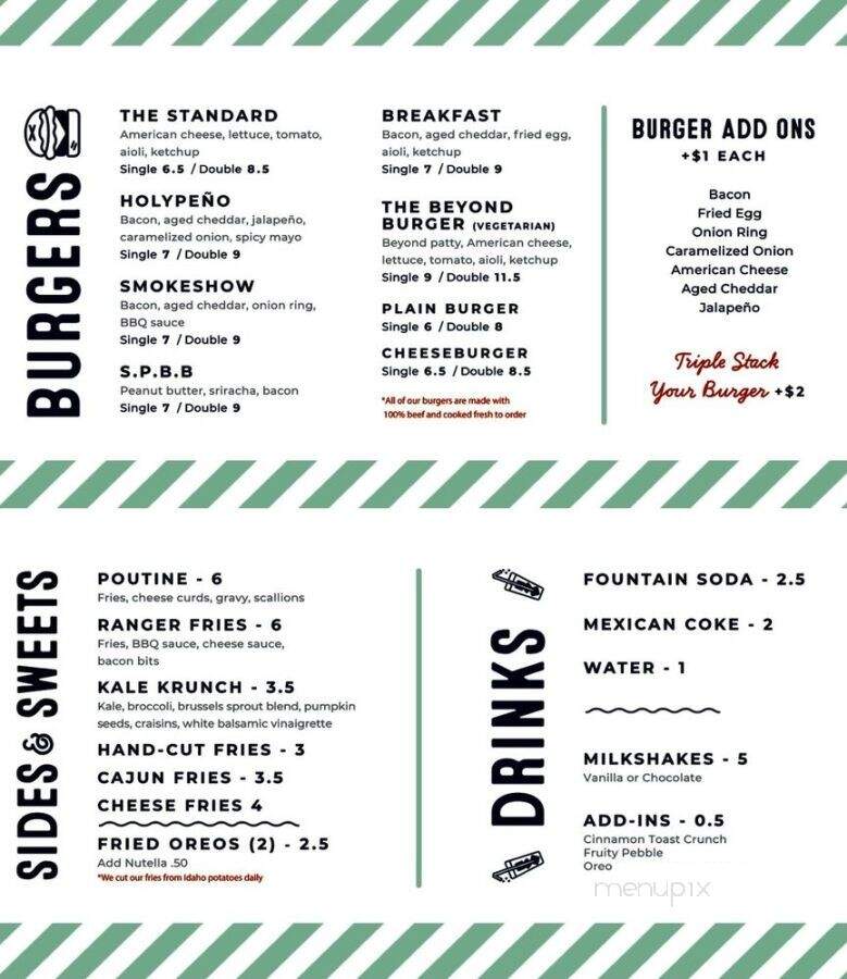 Diesel and Duke - Caldwell, NJ menu_pic