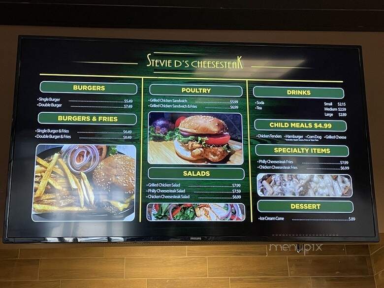 Stevie D's Cheesesteak - Mansfield, TX menu_pic