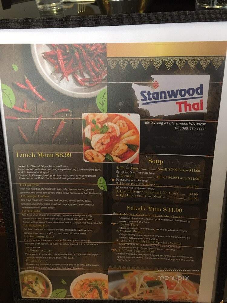 Stanwood Thai - Stanwood, WA menu_pic