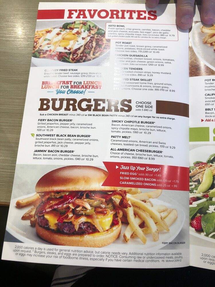 Jimmy's Egg - Midland, TX menu_pic