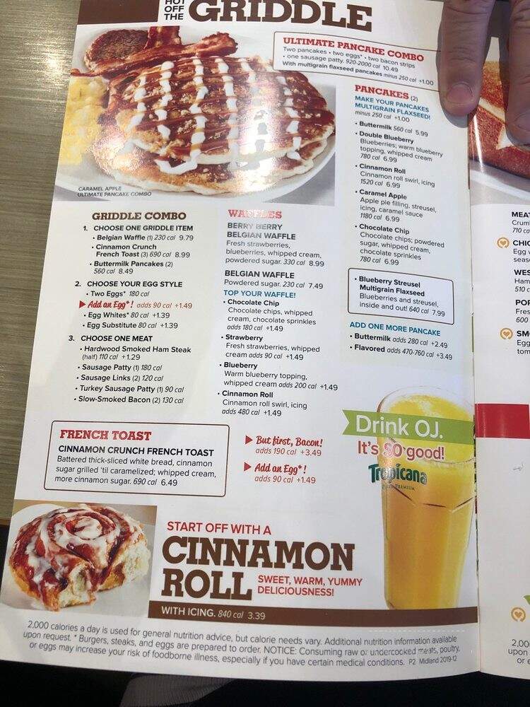 Jimmy's Egg - Midland, TX menu_pic