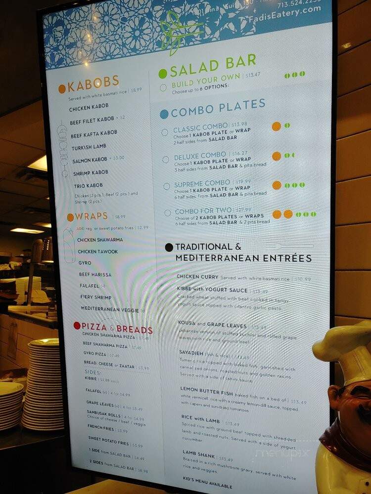 Fadi's Eatery - Houston, TX menu_pic