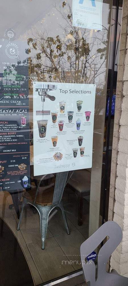 Tea Happy - Los Angeles, CA menu_pic