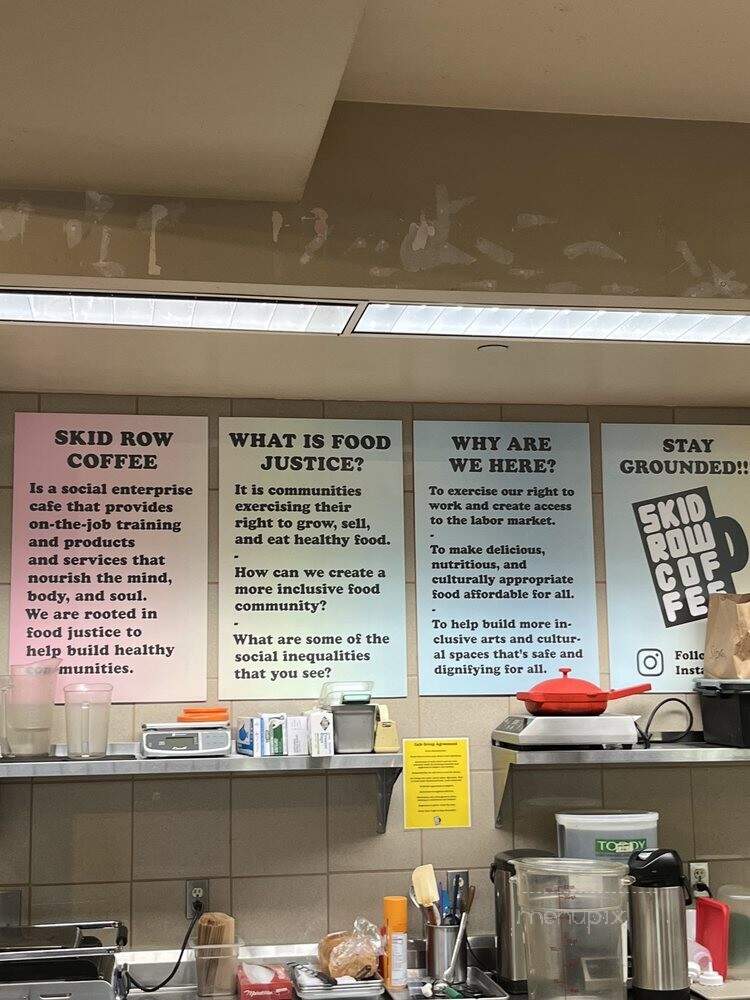 Skid Row Coffee - Los Angeles, CA menu_pic