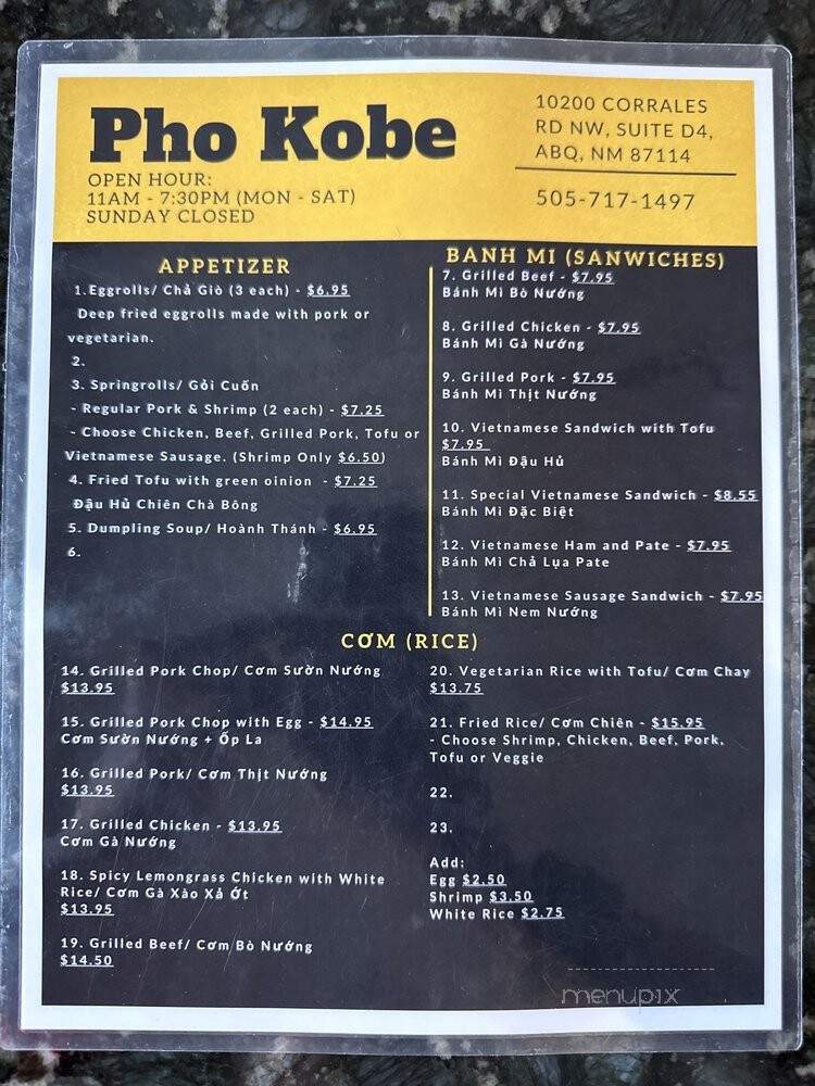 Pho Kobe Vietnamese Cuisine - Albuquerque, NM
