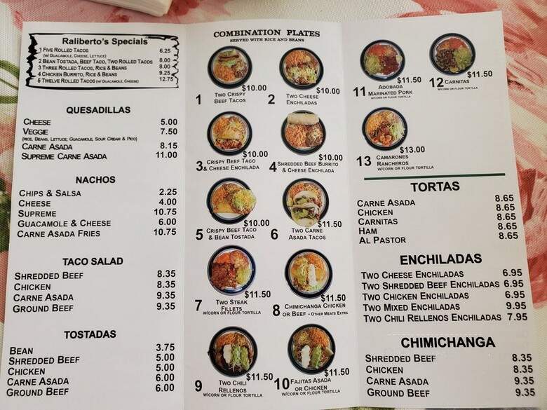 Raliberto's Taco Shop - Stanwood, WA menu_pic