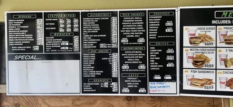 Bowinkle Drive Thru - Rancho Cordova, CA menu_pic