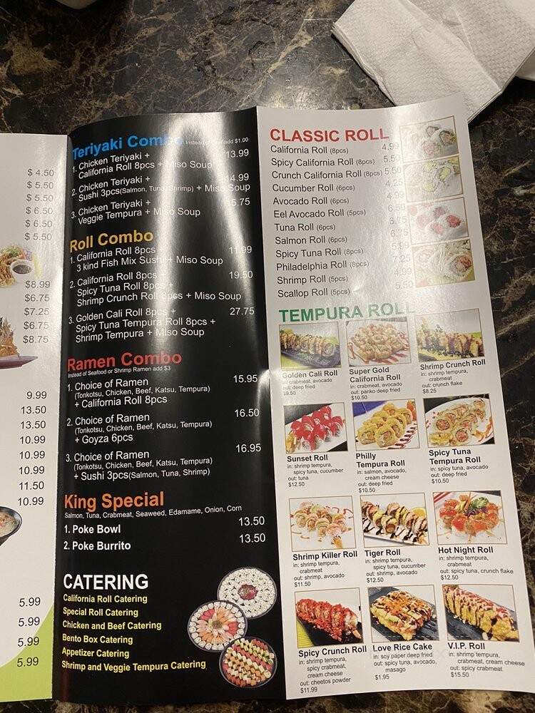 King's Grill - Baldwin Park, CA menu_pic