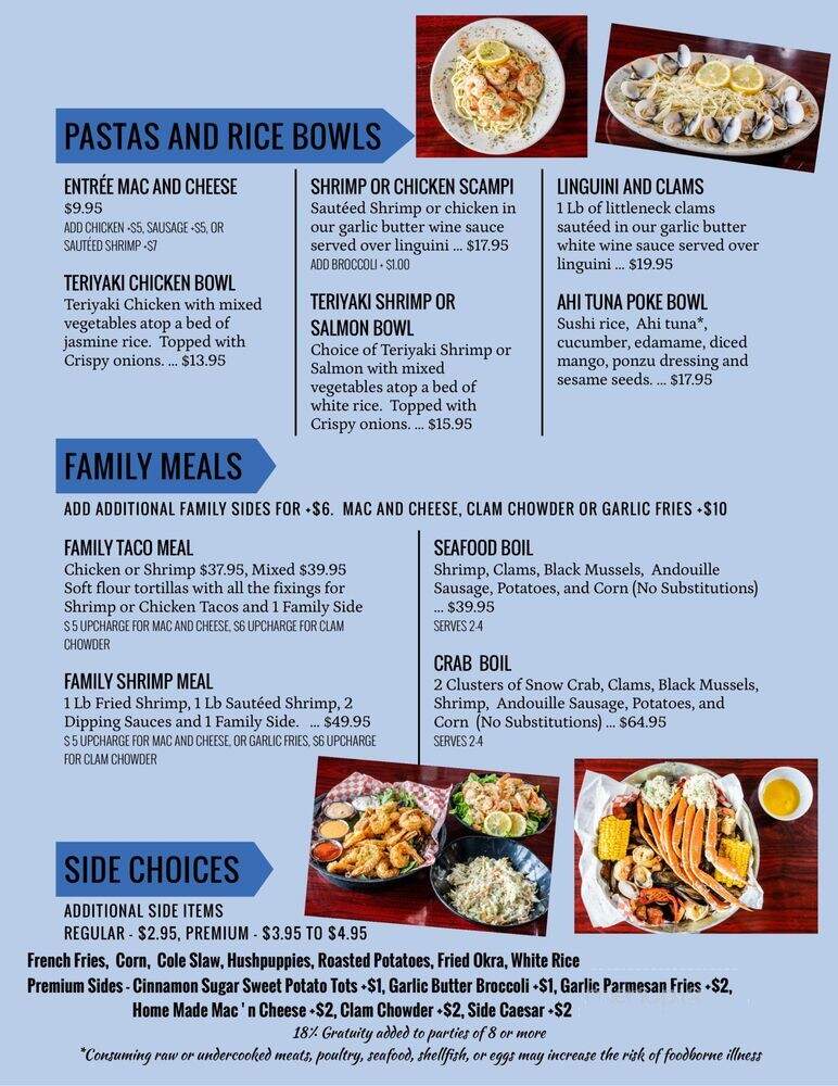 Nantucket Shrimp Shack - Orlando, FL menu_pic