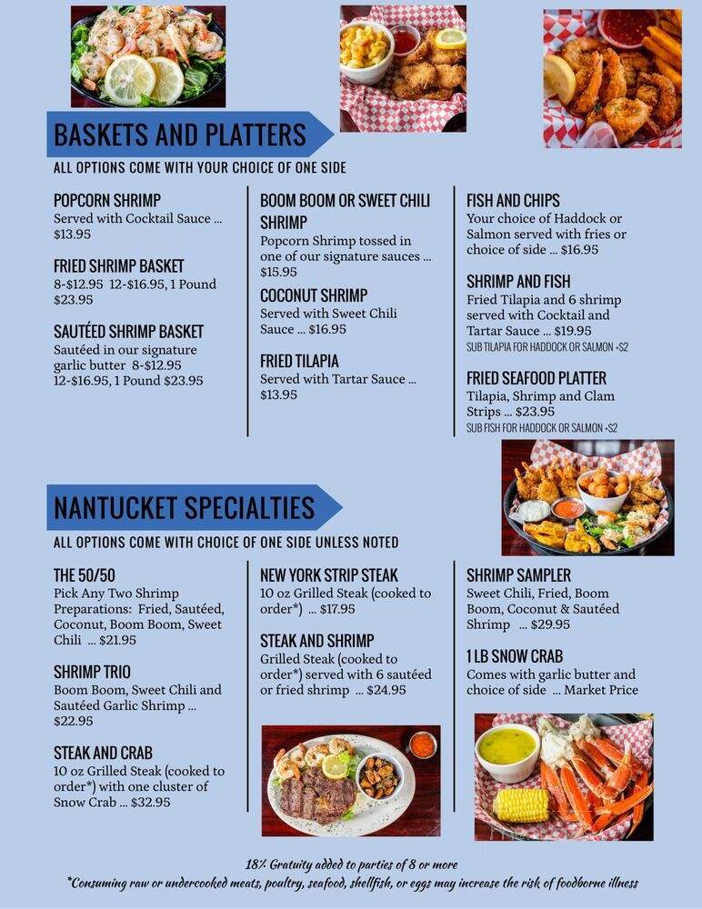Nantucket Shrimp Shack - Orlando, FL menu_pic