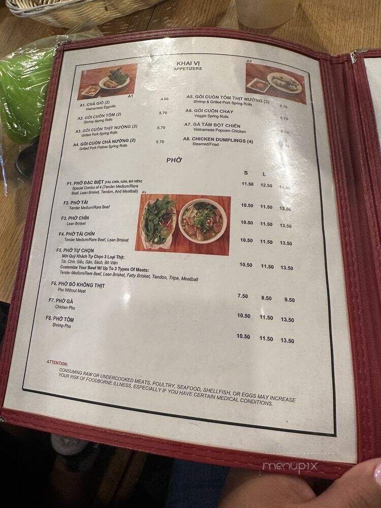 Pho Nguyen - Houston, TX menu_pic