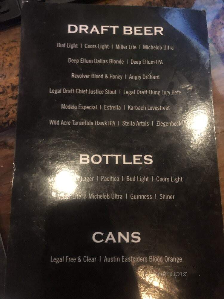 Cartel Taco Bar - Arlington, TX menu_pic