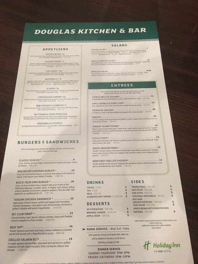 Douglas Kitchen & Bar - Mishawaka, IN menu_pic
