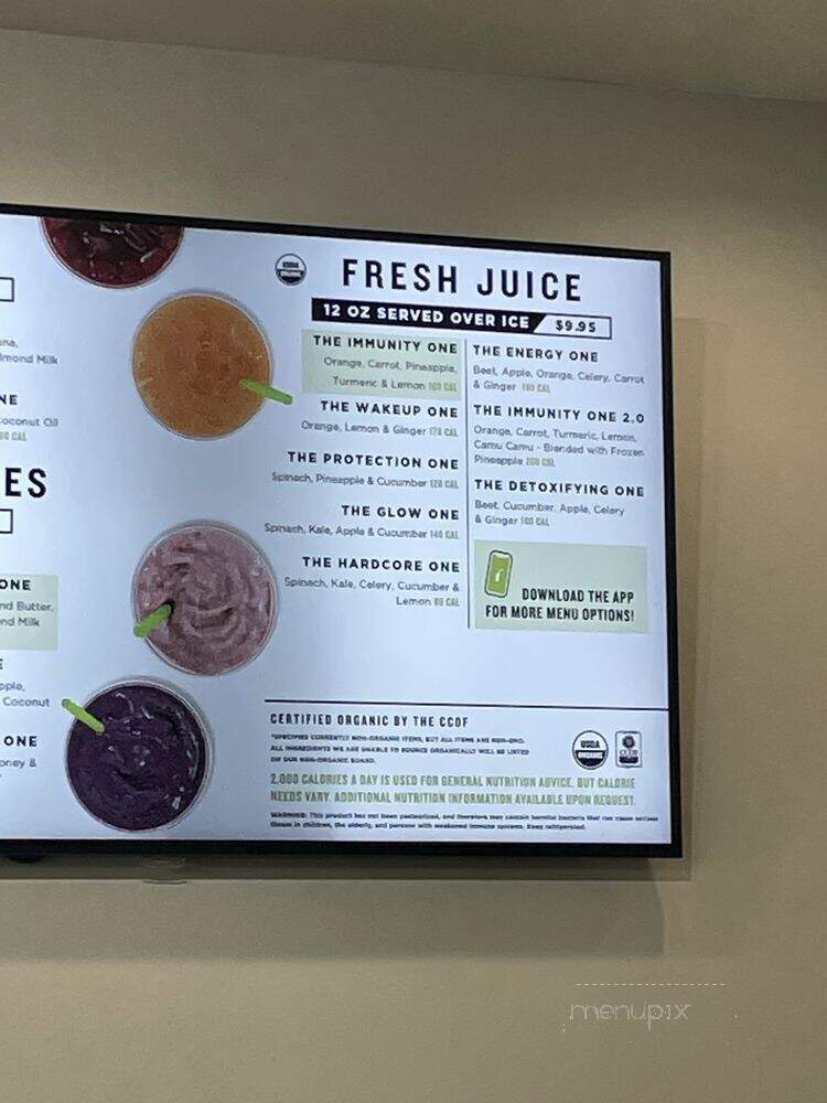 Clean Juice - Wesley Chapel, FL menu_pic