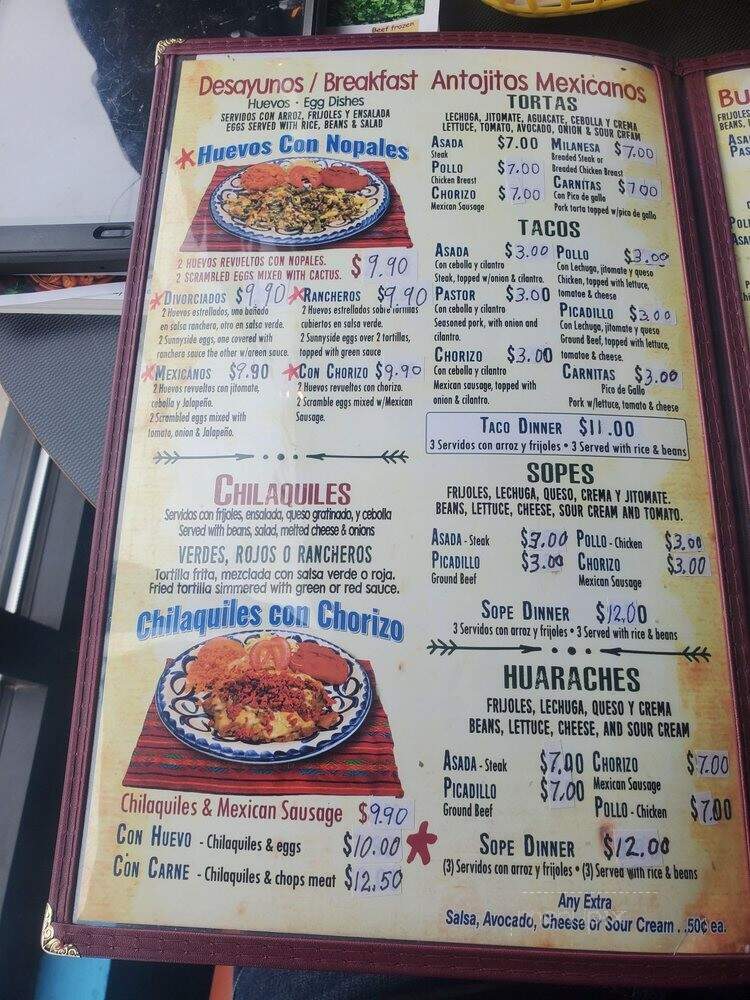 El Tezcal Mexican Restaurant - Chicago, IL menu_pic