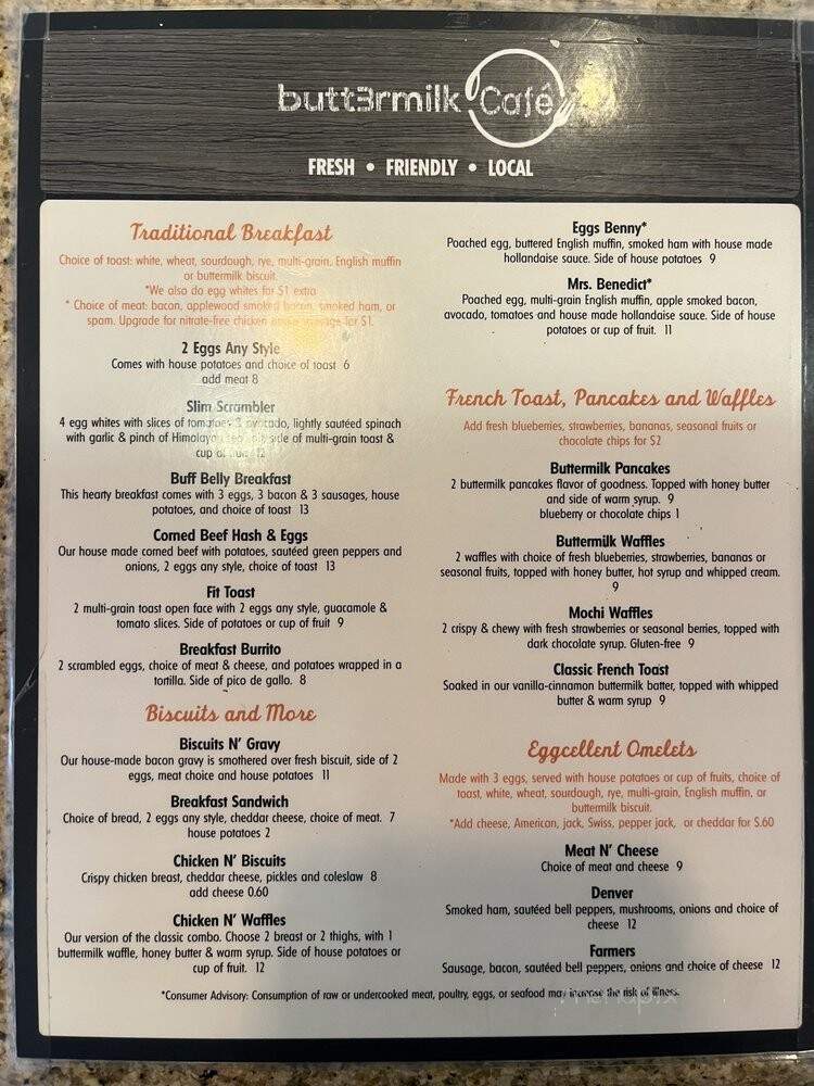 Butt3rmilk Cafe - Sacramento, CA menu_pic
